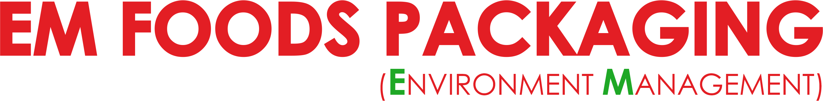 EM Foods Packaging Logo
